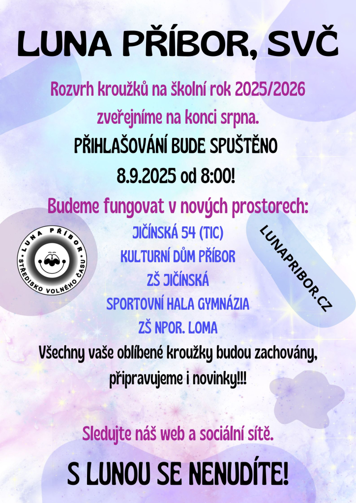 Přihlašování do kroužků 2025/2026