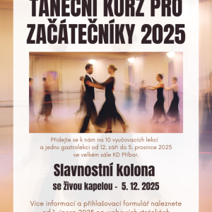 TANEČNÍ KURZ PRO ZAČÁTEČNÍKY 2025