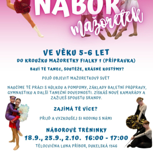 NÁBOR MAŽORETEK