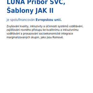 Šablony OP JAK II